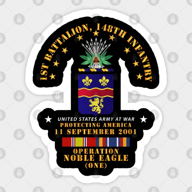 1st Bn 148th Infantry - 911 - ONE w SVC Sticker by twix123844